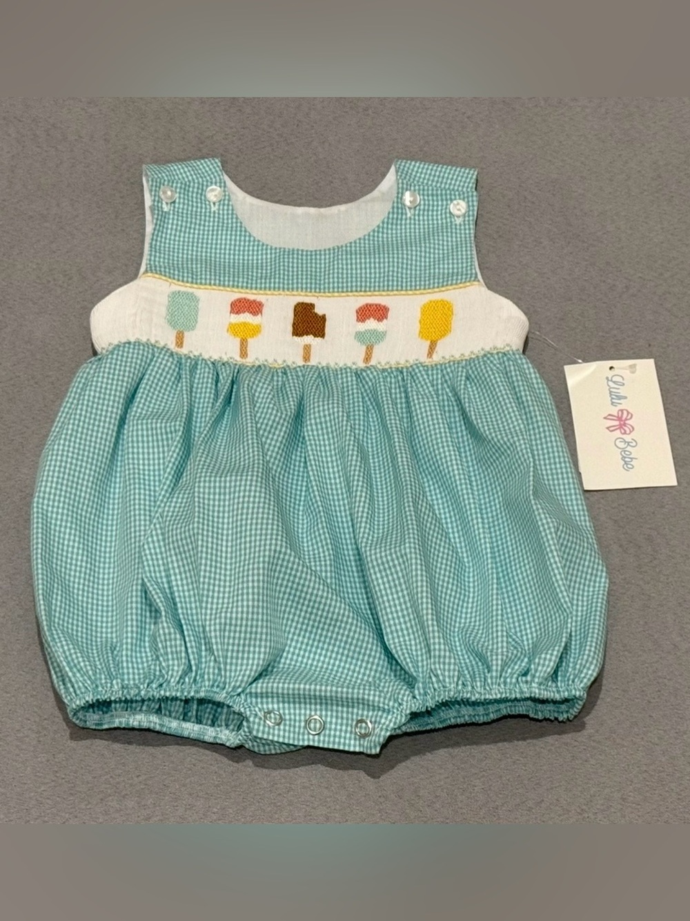 Lulu Bebe smocked popsicle bubble